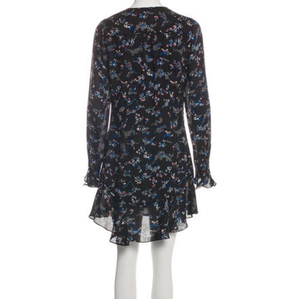 Veronica beard nwt navy silk floral dress
